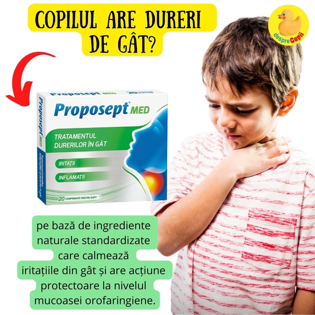 dureri de gat copii